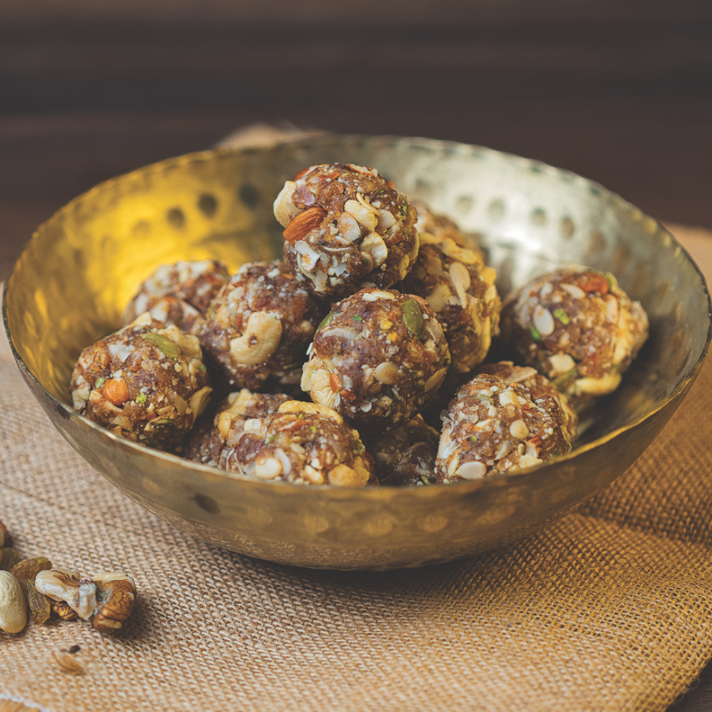 Dry Fruit Laddu with Dates