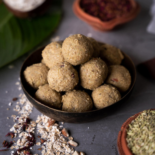 Oats Laddu with Jaggery